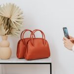 Picture of a leather handbag